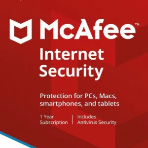 McAfee Internet Security - 1 Year Unlimited Devices Key